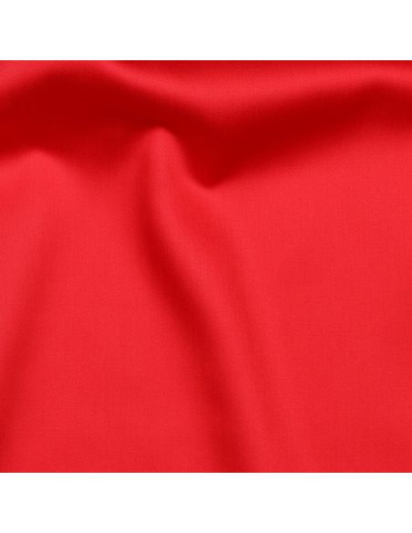 Tissu satin de coton - Rouge