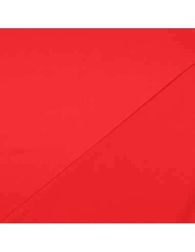 Tissu satin de coton - Rouge