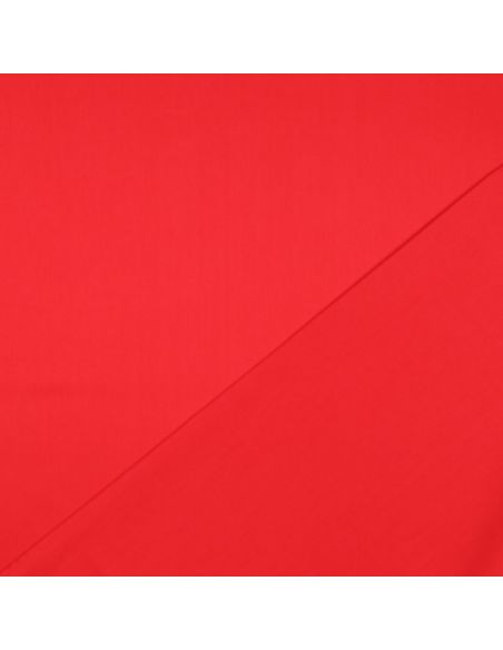 Tissu satin de coton - Rouge