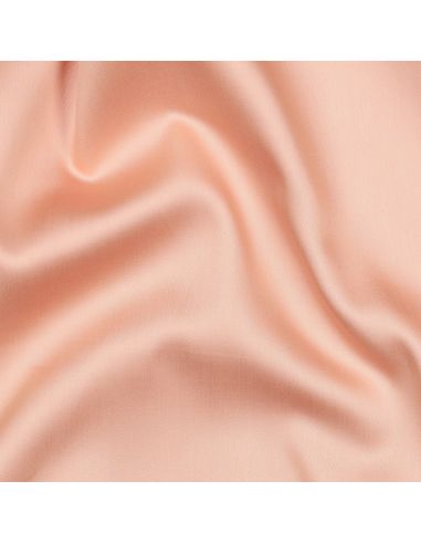 Tissu satin de coton - Saumon