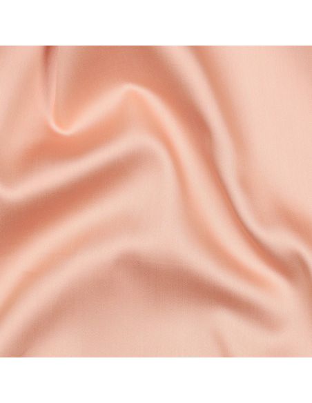 Tissu satin de coton - Saumon
