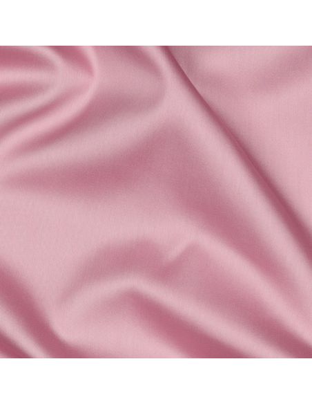 Tissu satin de coton - Rose