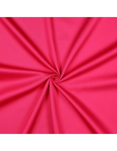 Tissu satin de coton - Rose vif