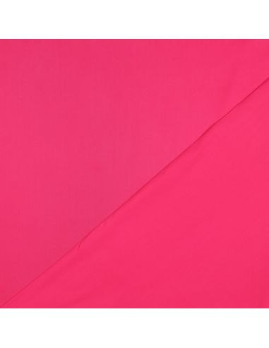Tissu satin de coton - Rose vif