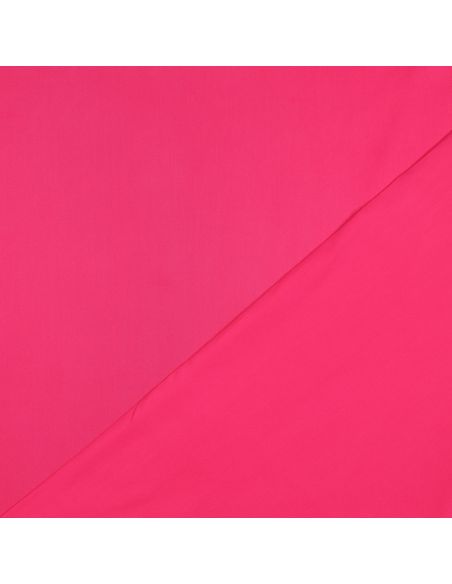 Tissu satin de coton - Rose vif