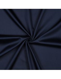 Tissu satin de coton - Bleu marine