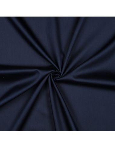 Tissu satin de coton - Bleu marine