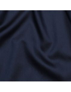 Tissu satin de coton - Bleu marine 2