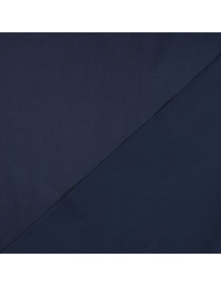 Tissu satin de coton - Bleu marine