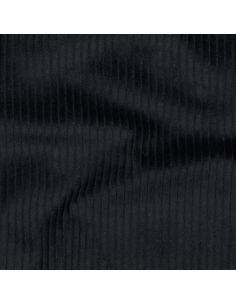 Tissu velours côtelé coton - Noir 2