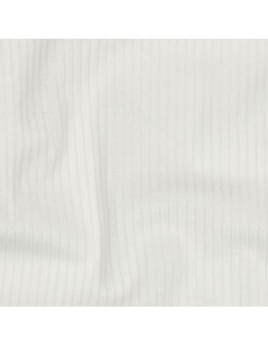 Tissu velours côtelé coton - Écru