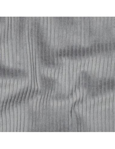 Tissu velours côtelé coton - Gris