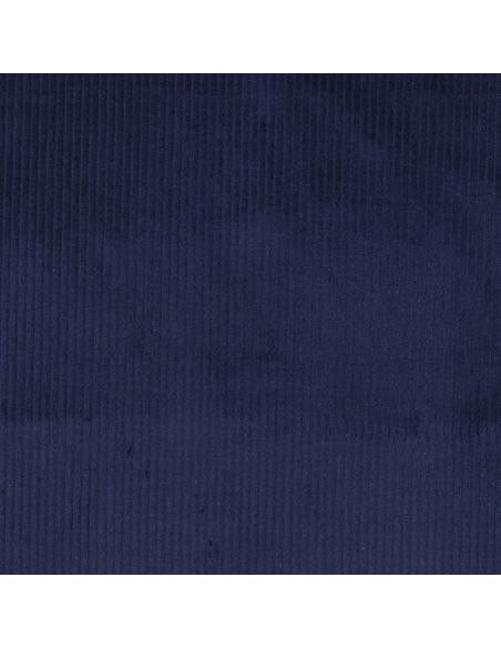 Tissu velours côtelé coton - Bleu marine