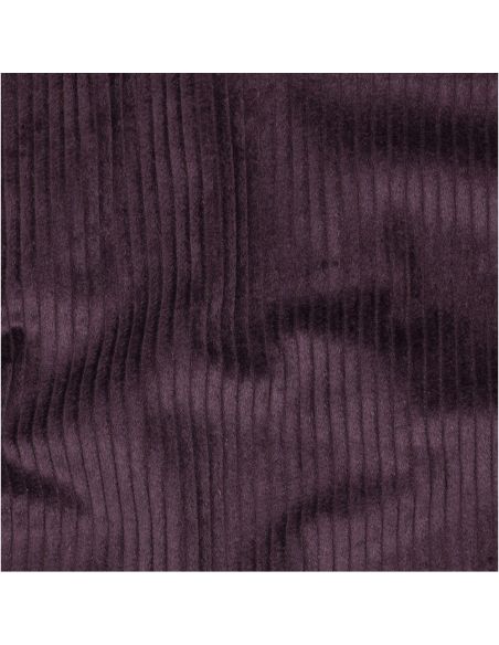 Tissu velours côtelé coton - Aubergine
