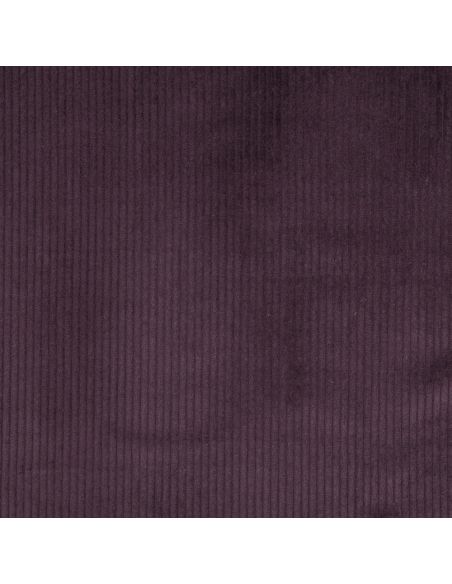 Tissu velours côtelé coton - Aubergine