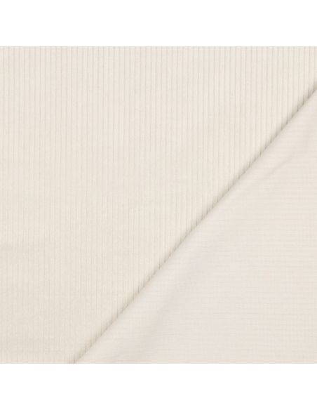 Tissu velours côtelé coton - Sable