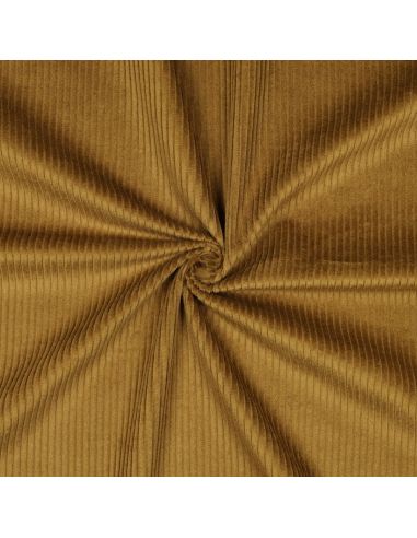 Tissu velours côtelé coton - Ocre
