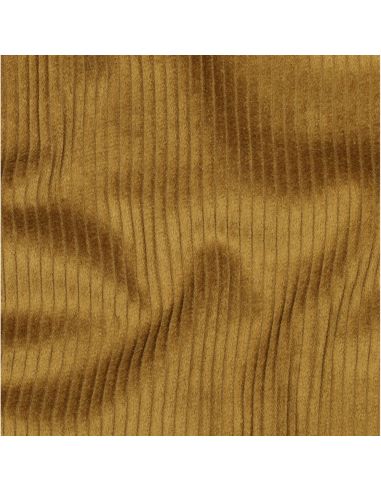Tissu velours côtelé coton - Ocre