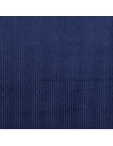 Tissu velours côtelé coton - Cobalt