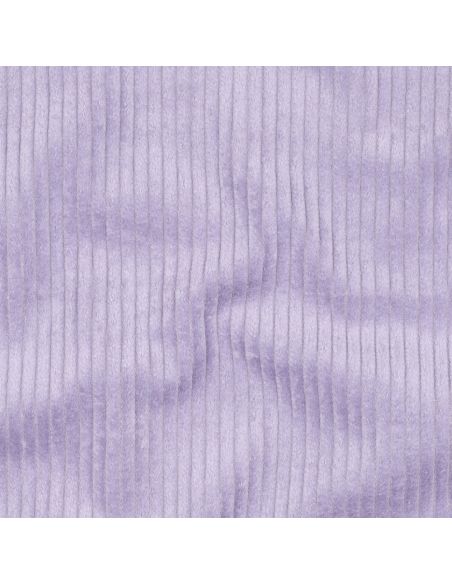 Tissu velours côtelé coton - Lilas