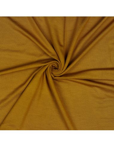 Tissu jersey tencel modal - Moutarde