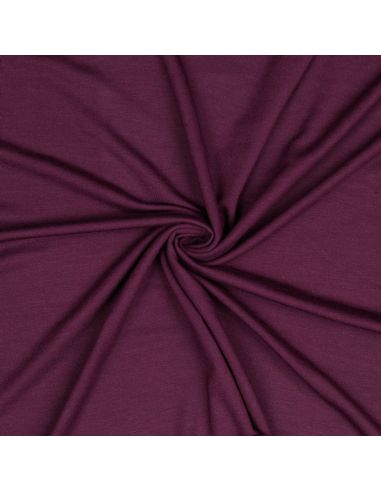 Tissu jersey tencel modal - Aubergine
