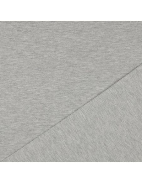 Tissu sweat pailleté - Gris