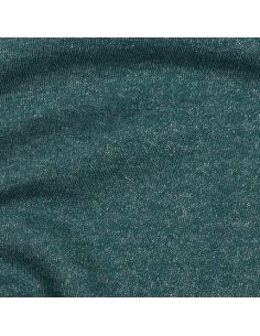 Tissu sweat pailleté - Bleu pétrole 2