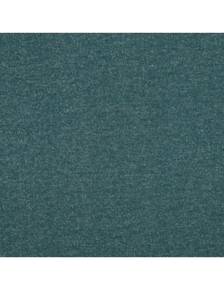 Tissu sweat pailleté - Bleu pétrole