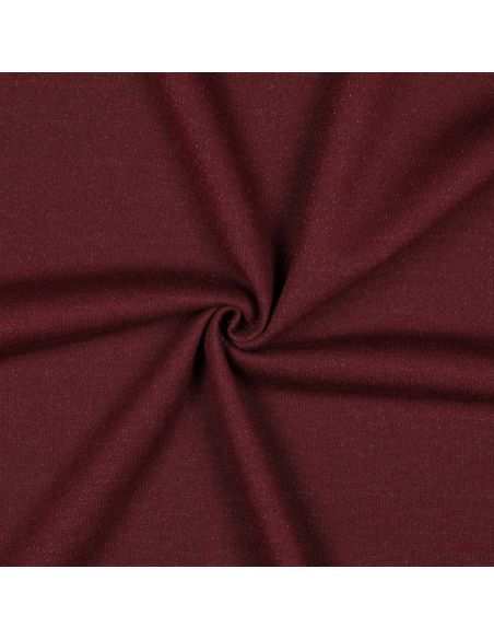 Tissu sweat pailleté - Aubergine