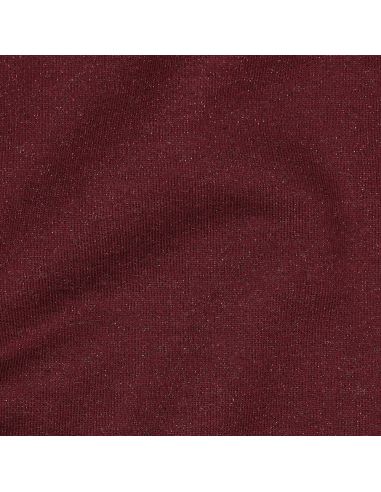 Tissu sweat pailleté - Aubergine