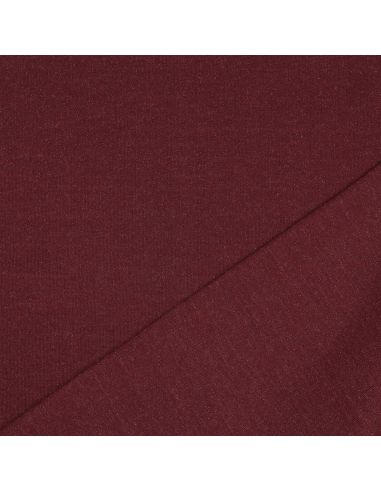 Tissu sweat pailleté - Aubergine