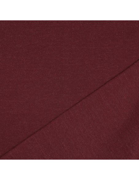 Tissu sweat pailleté - Aubergine