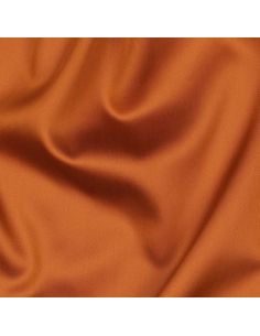 Tissu satin de coton - Brique 2