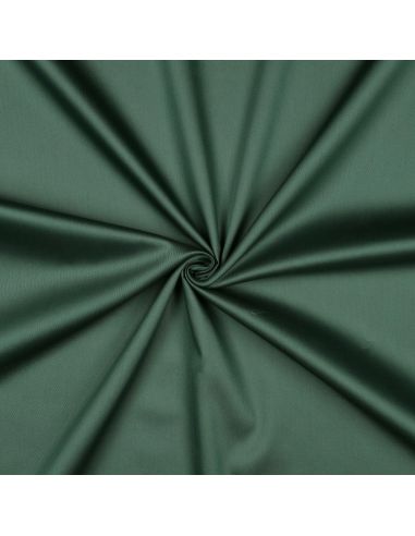 Tissu satin de coton - Vert foncé