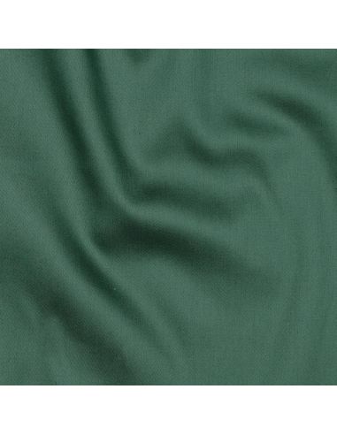 Tissu satin de coton - Vert foncé