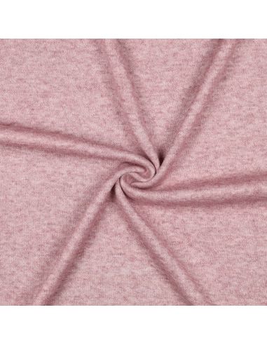 Tissu maille tricot mélangé - Mauve