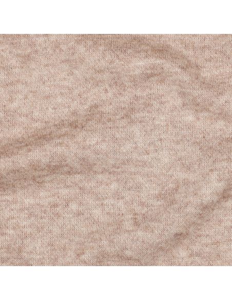 Tissu maille tricot mélangé - Canelle