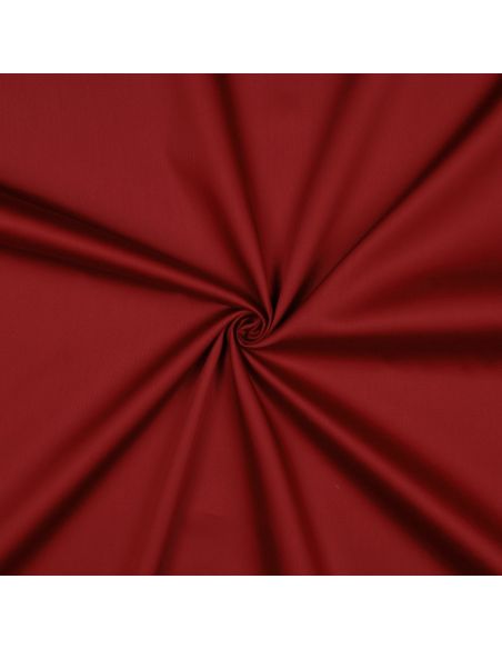 Tissu satin de coton - Rouge foncé