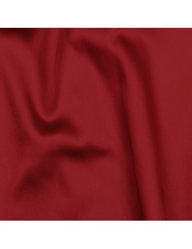 Tissu satin de coton - Rouge foncé