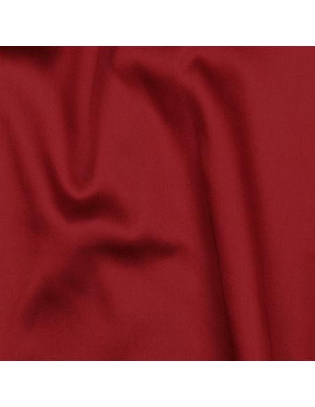 Tissu satin de coton - Rouge foncé