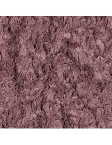 Tissu fausse fourrure - Vieux rose