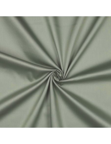 Tissu satin de coton - Vert sauge