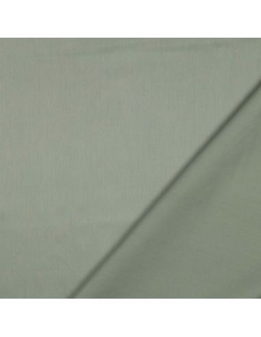 Tissu satin de coton - Vert sauge