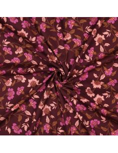 Tissu viscose lourde stretch Rosella - Bordeaux