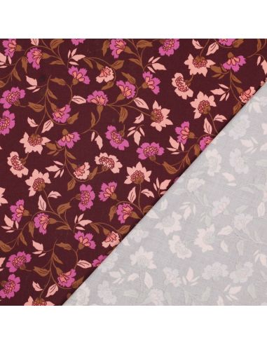 Tissu viscose lourde stretch Rosella - Bordeaux
