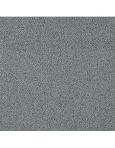 Tissu polaire Teddy double face - Gris bleu