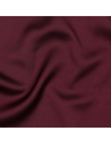 Tissu micro satin touché soie - Bordeaux