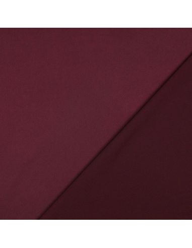 Tissu micro satin touché soie - Bordeaux