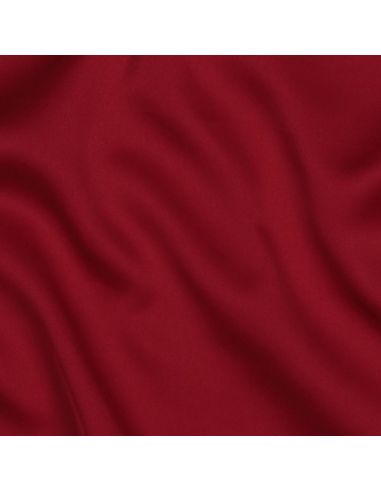 Tissu micro satin touché soie - Rouge foncé